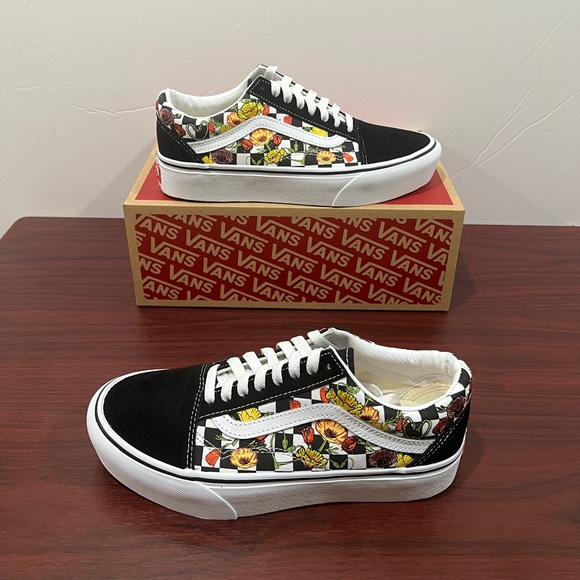Vans Old Skool Platform, VN0A5KRGBML, Poppy Checkerboard - Picture 11 of 13